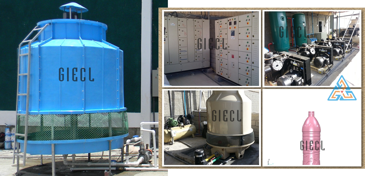 Cooling Tower required for Blowing Machine
